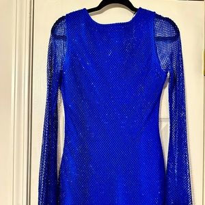 Stunning Backless Bandage Dress. Royal blue.